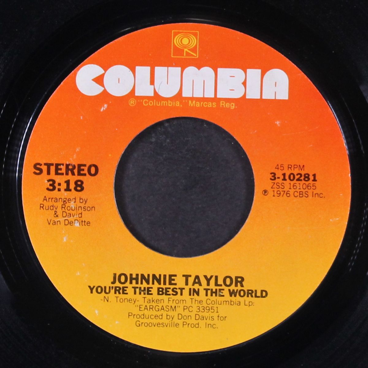 disco lady / you're the best in the world by JOHNNIE TAYLOR