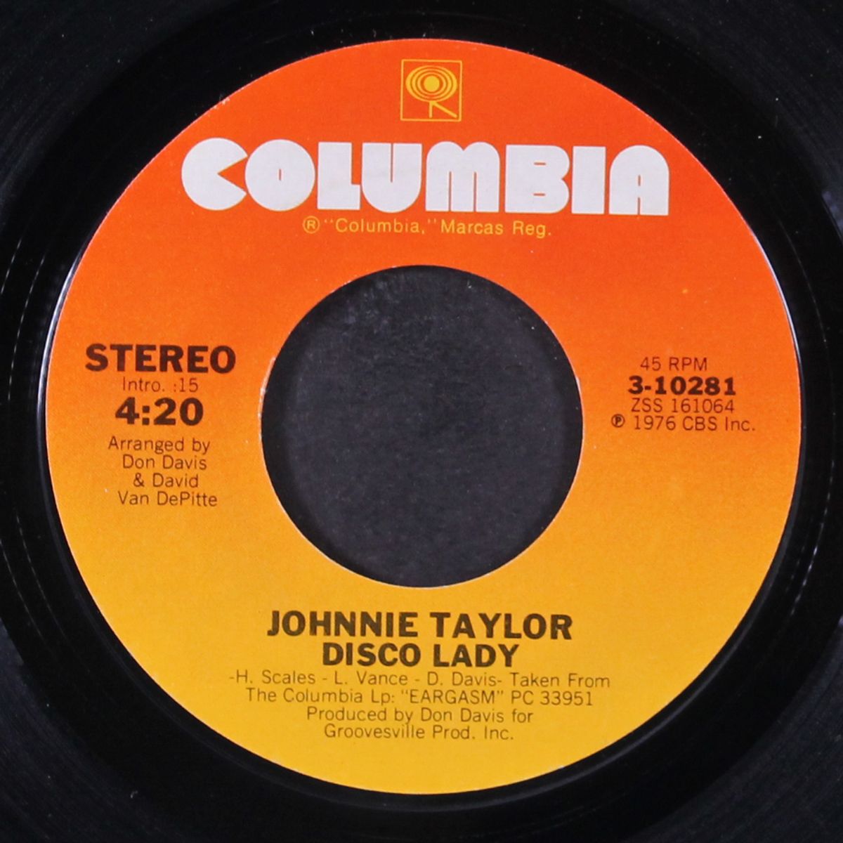 disco lady / you're the best in the world by JOHNNIE TAYLOR