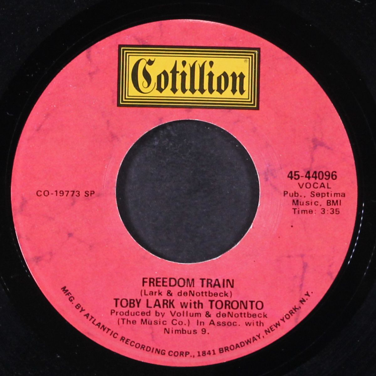 we're all in this together / freedom train by TOBY LARK W/ TORONTO