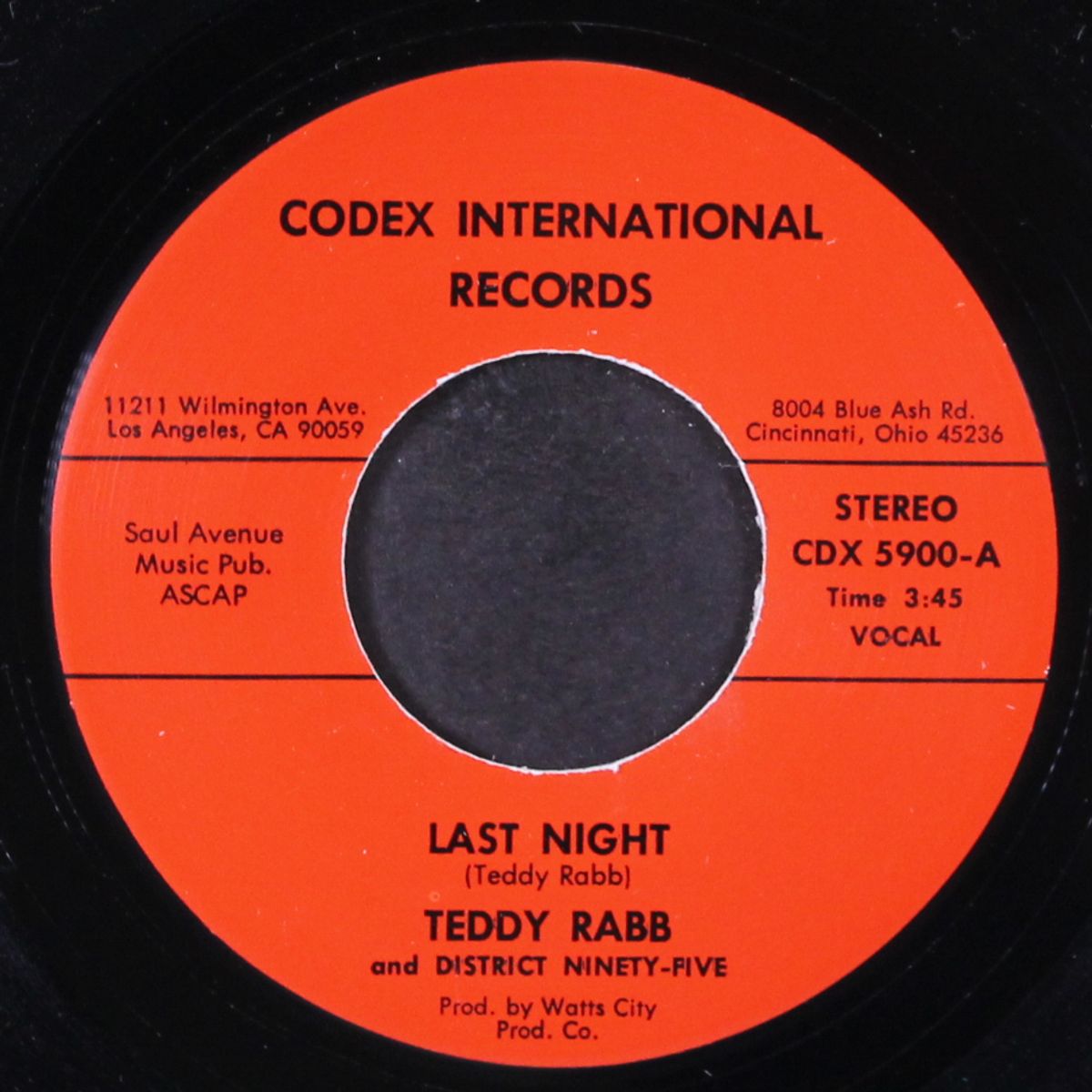 love bug stroking / last night by TEDDY RABB & THE DISTRICT NINETY FIVE