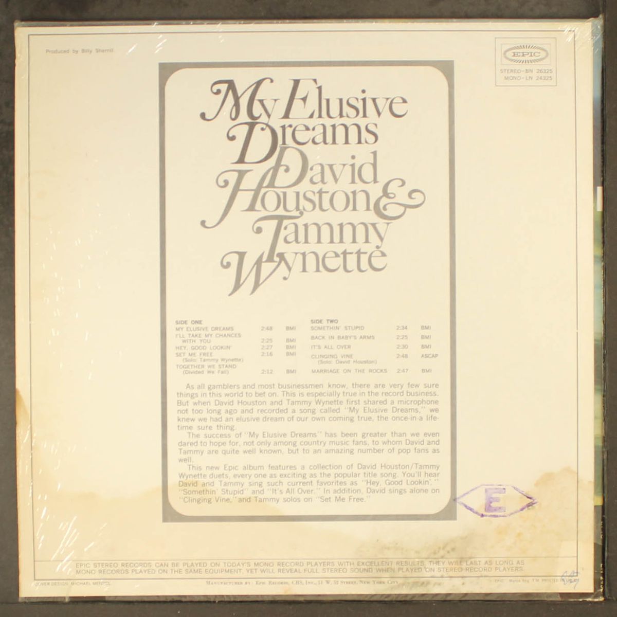 my elusive dreams by DAVID HOUSTON & TAMMY WYNETTE