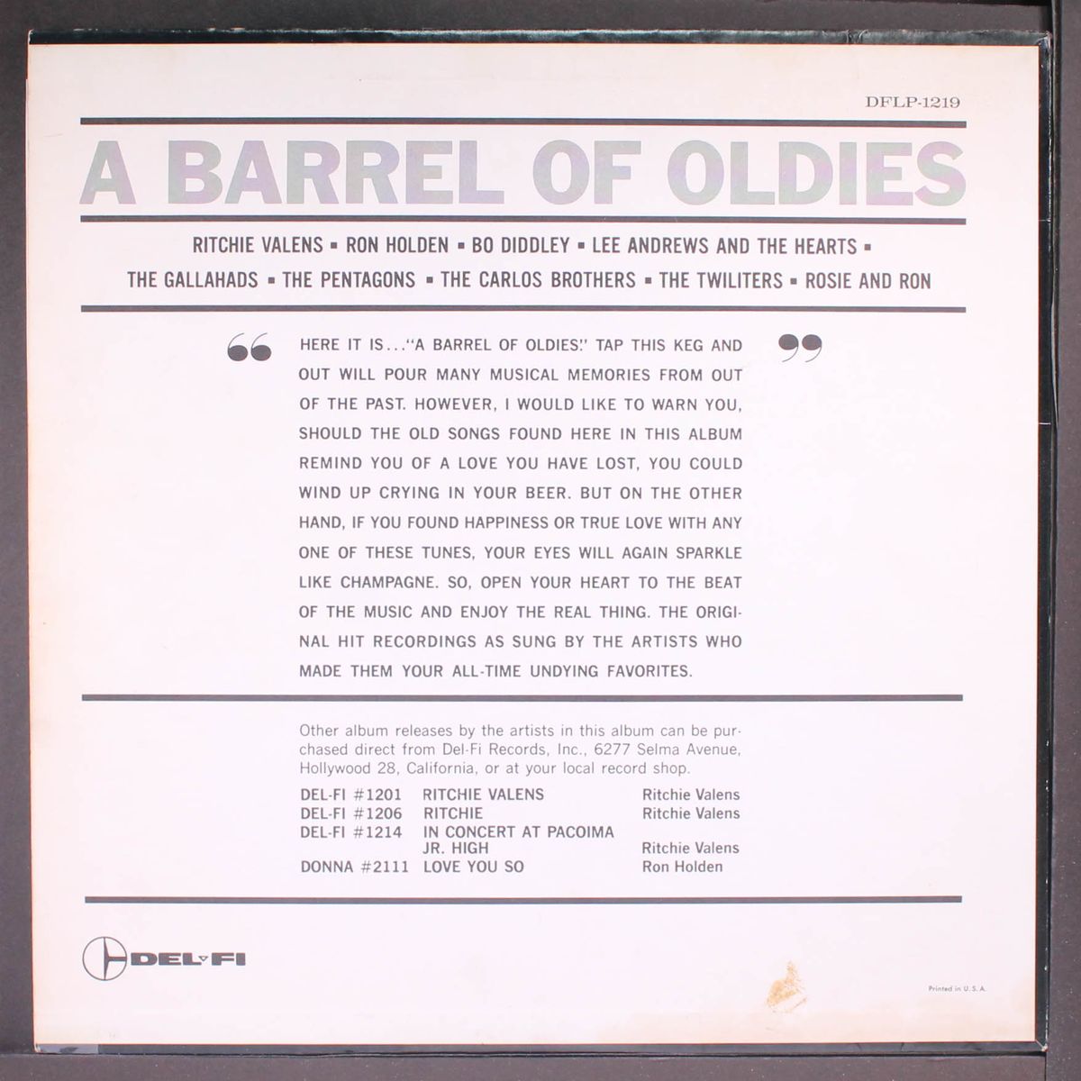 a barrel of oldies by VARIOUS