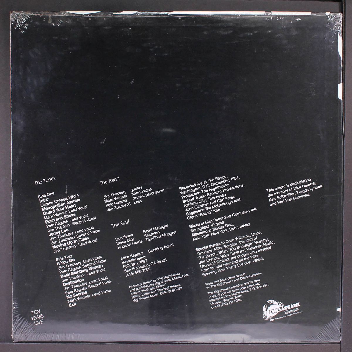 ten years live by NIGHTHAWKS