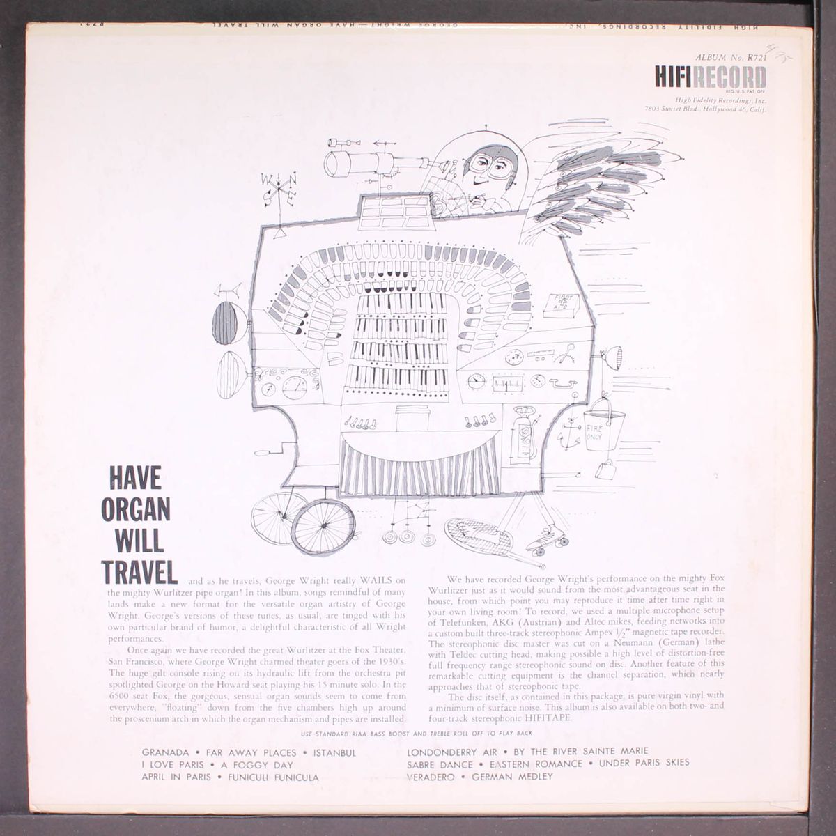 have organ will travel by GEORGE WRIGHT