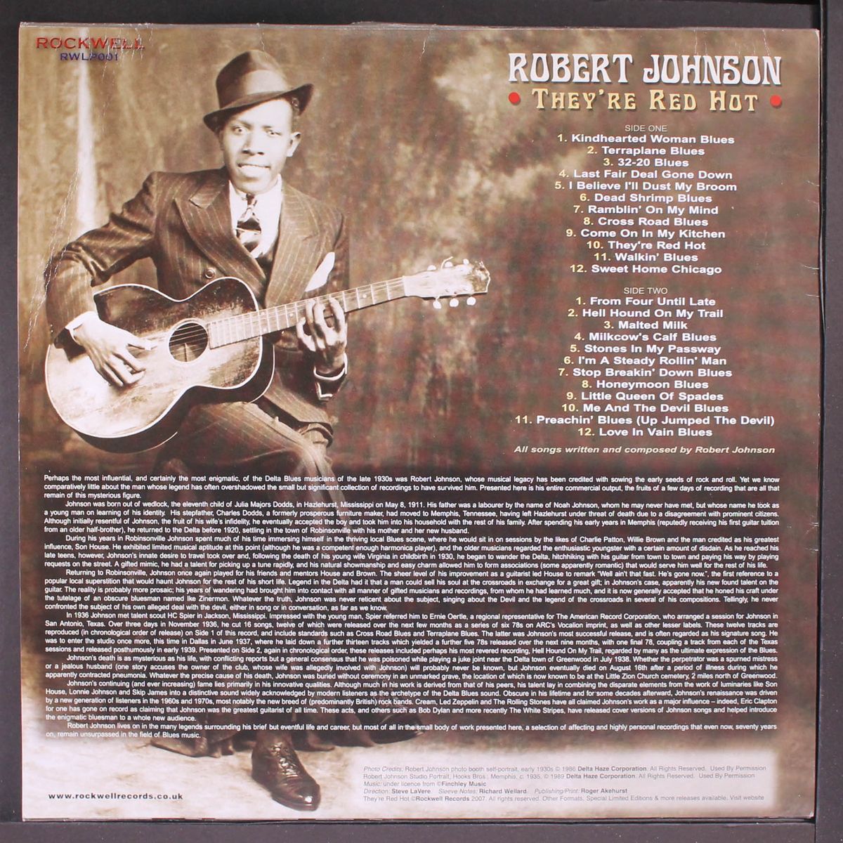they're red hot by ROBERT JOHNSON