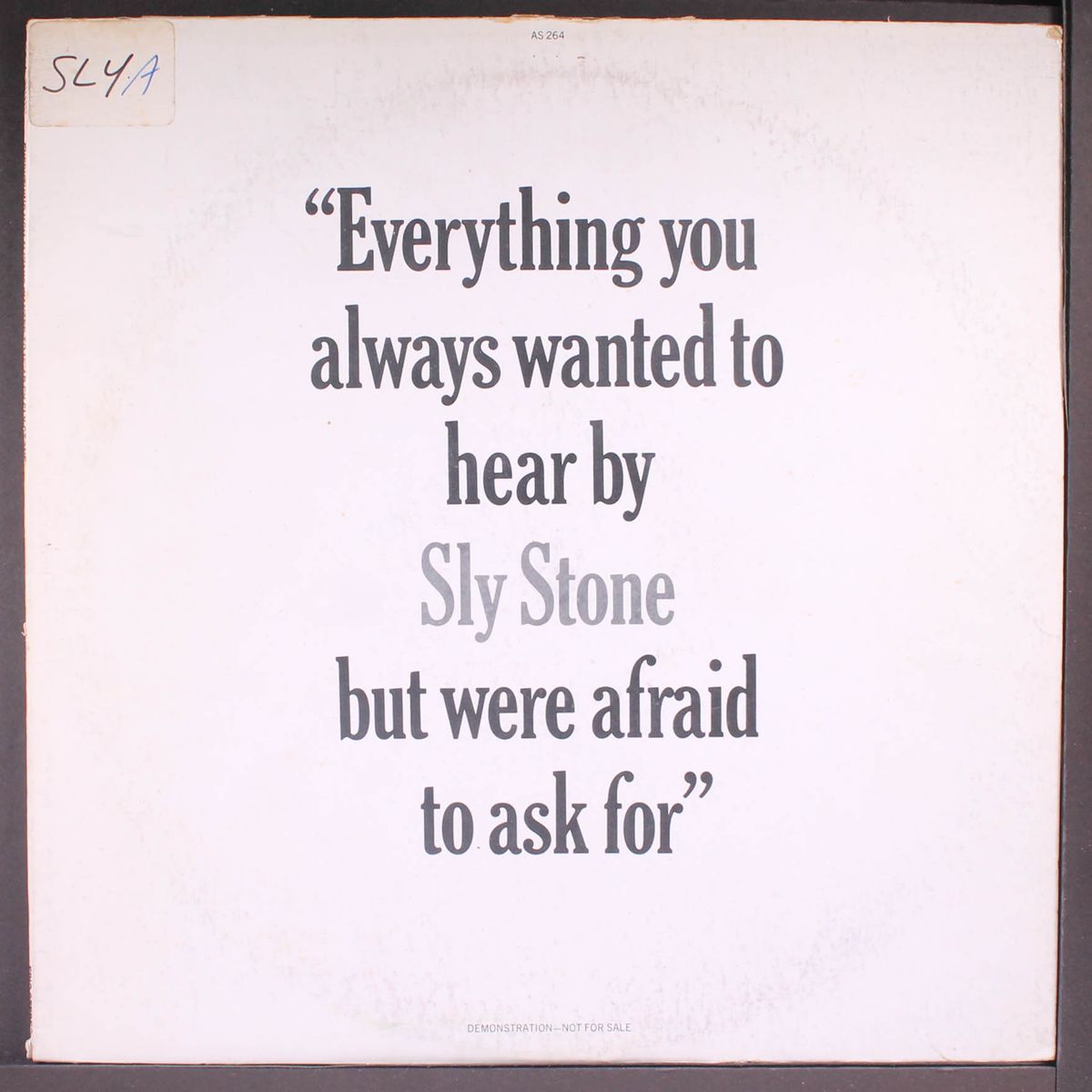 everything you always wanted by by SLY STONE