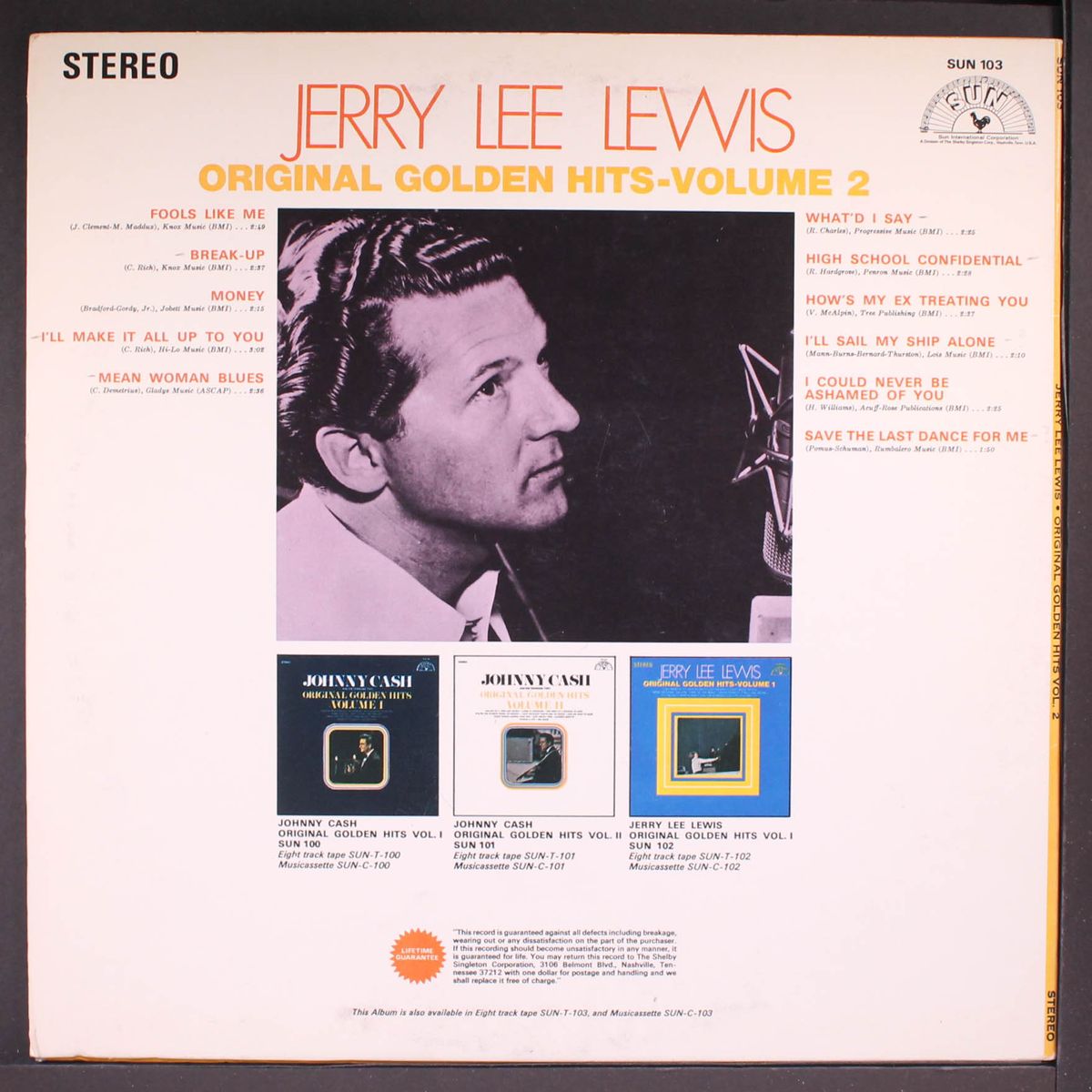 original golden hits, vol. 2 by JERRY LEE LEWIS