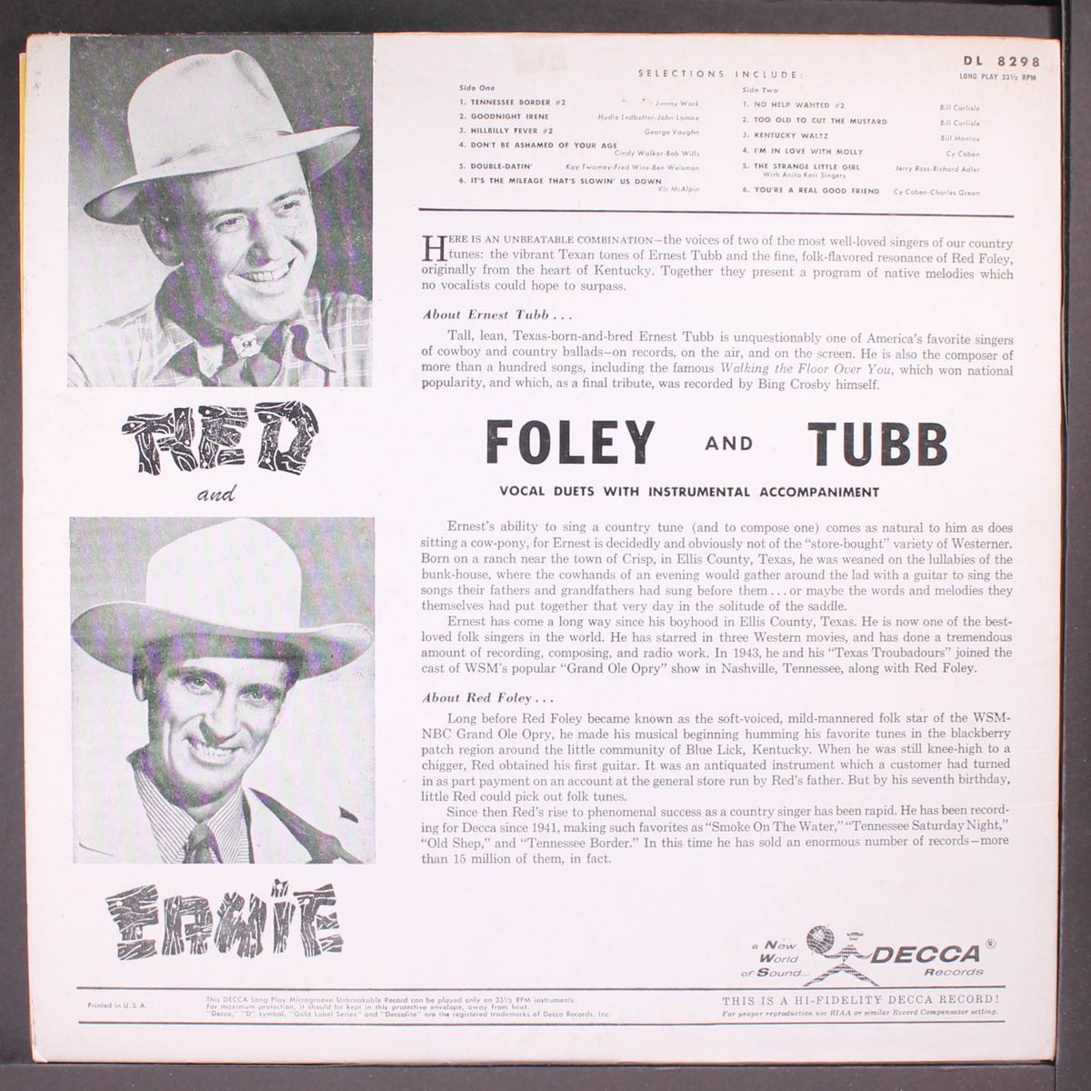 red and ernie by RED FOLEY & ERNEST TUBB