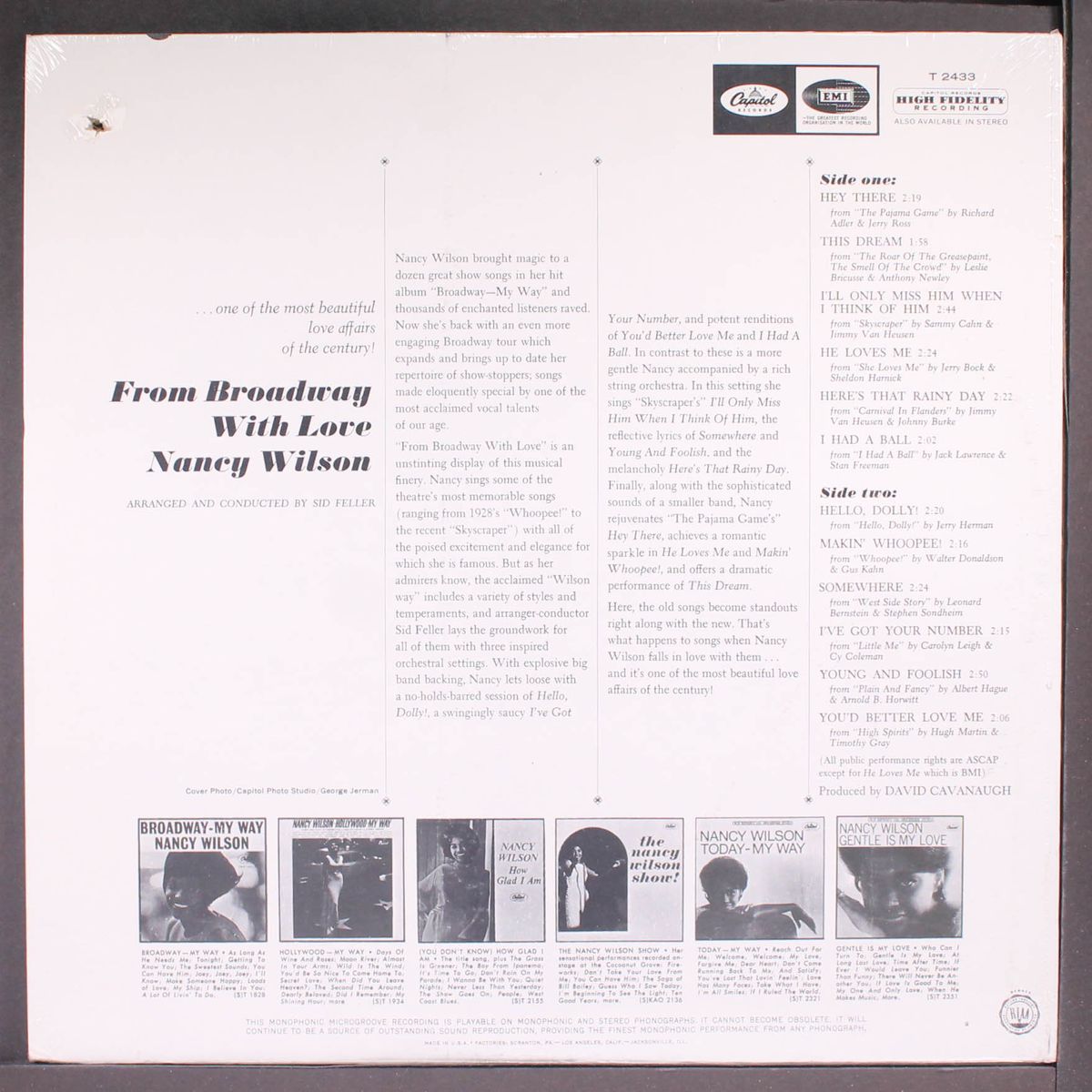 from broadway with love by NANCY WILSON
