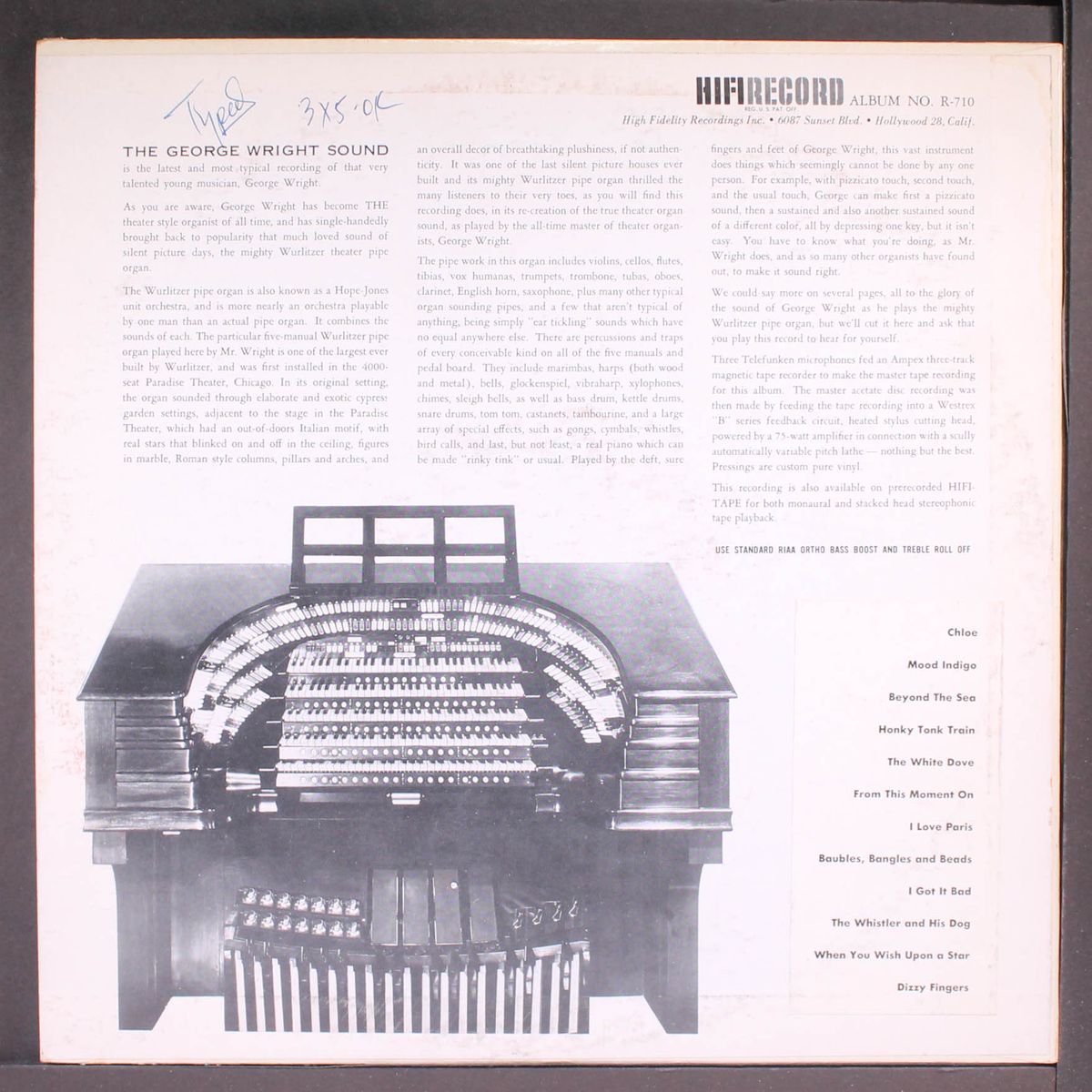 the george wright sound by GEORGE WRIGHT