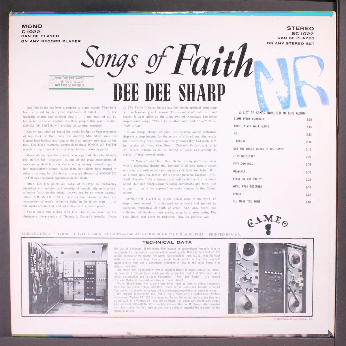 songs of faith by DEE DEE SHARP