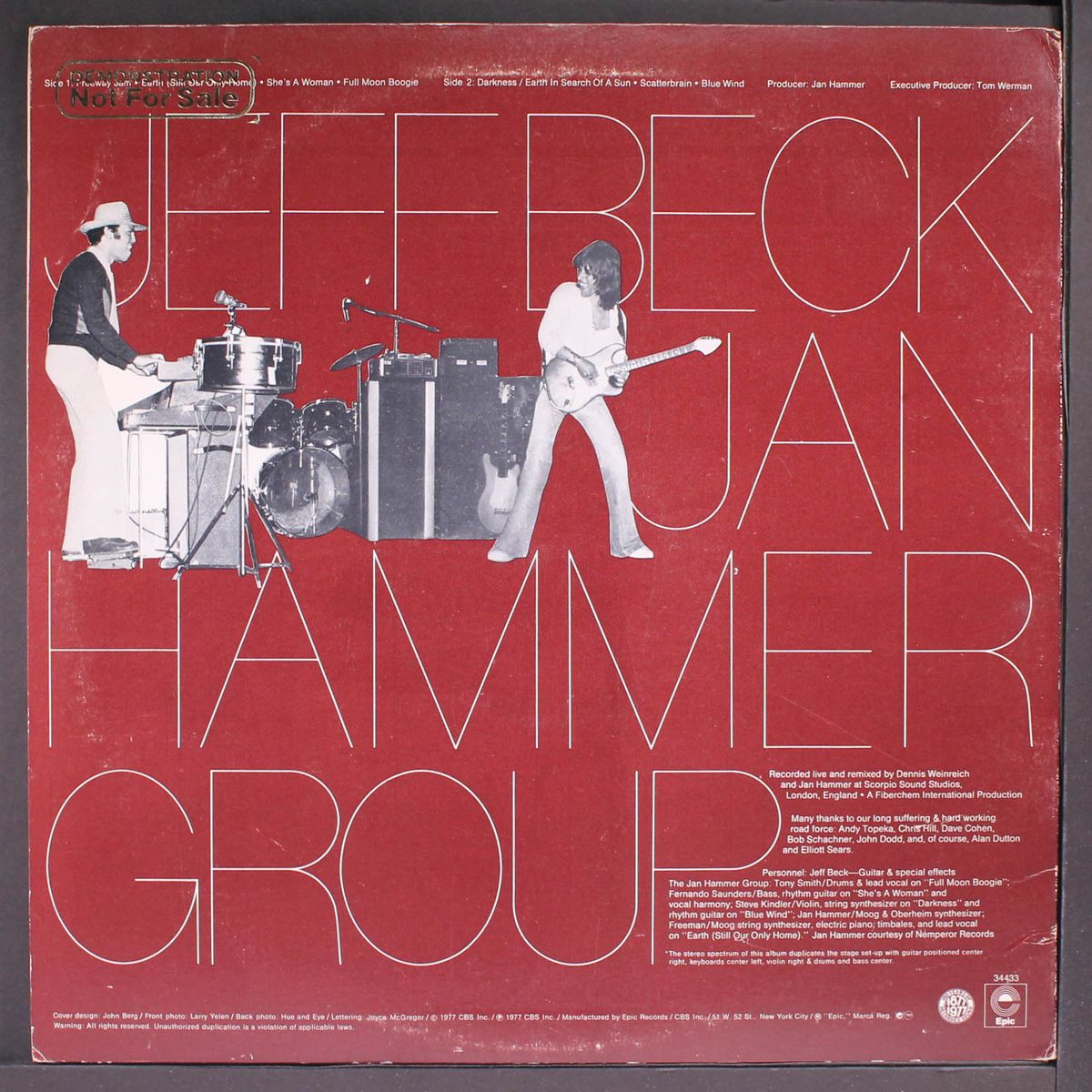 live with the jan hammer group by JEFF BECK