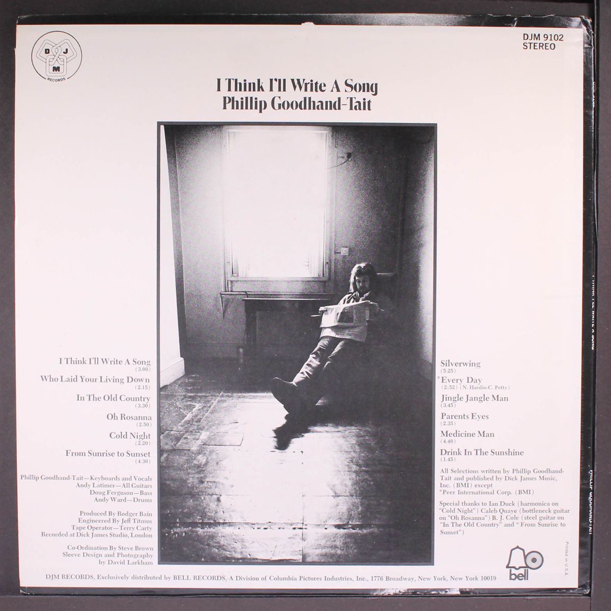 i think i'll write a song by PHILLIP GOODHAND-TAIT