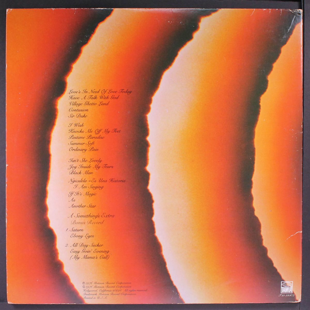 songs in the key of life by STEVIE WONDER
