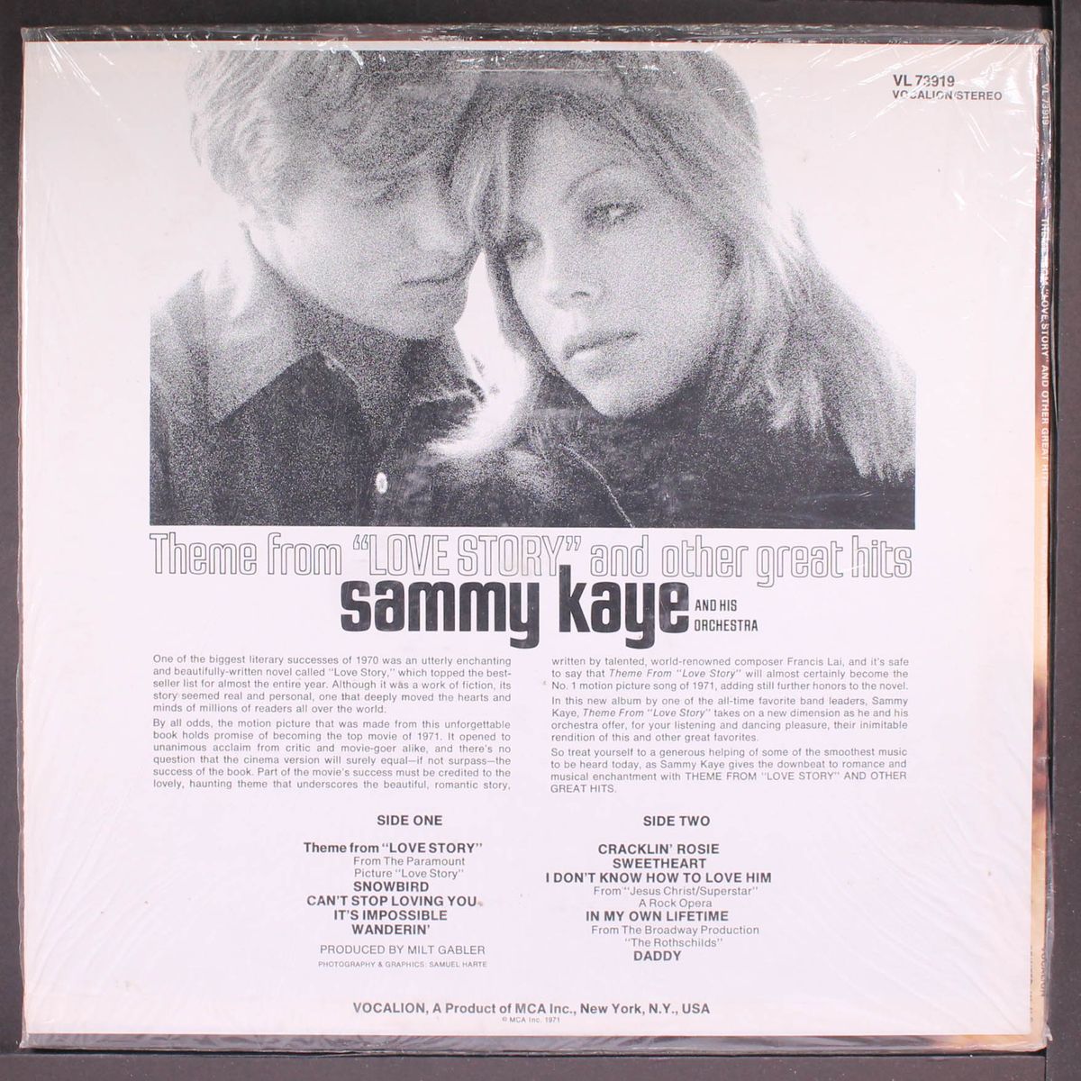 theme from love story by SAMMY KAYE