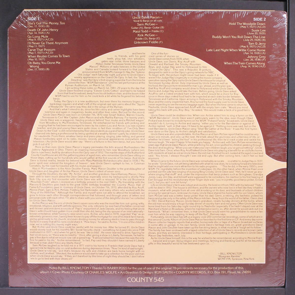 go long mule by UNCLE DAVE MACON