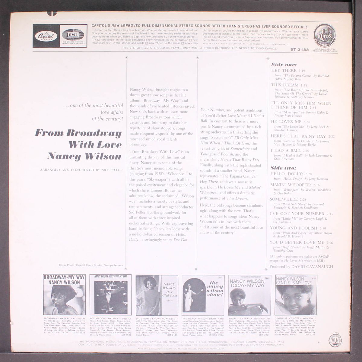 from broadway with love by NANCY WILSON