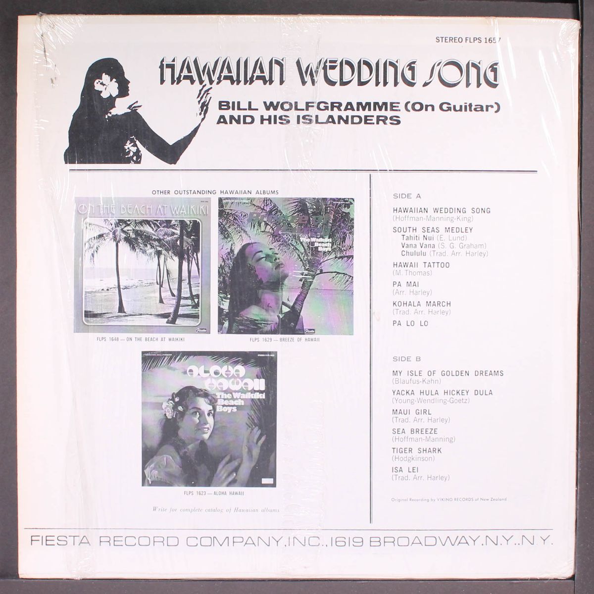 hawaiian wedding song by BILL WOLFGRAMME & ISLANDERS