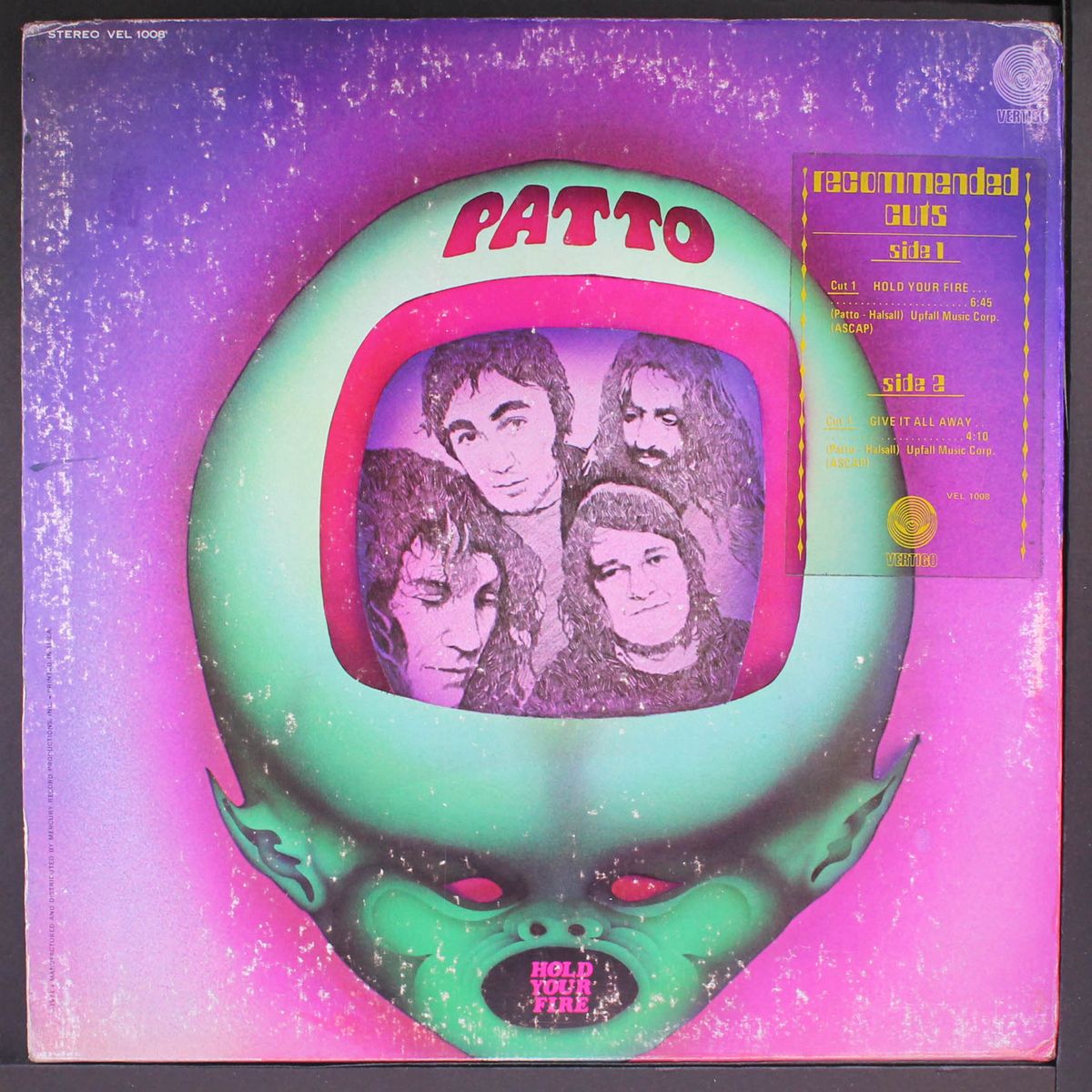 hold your fire by PATTO