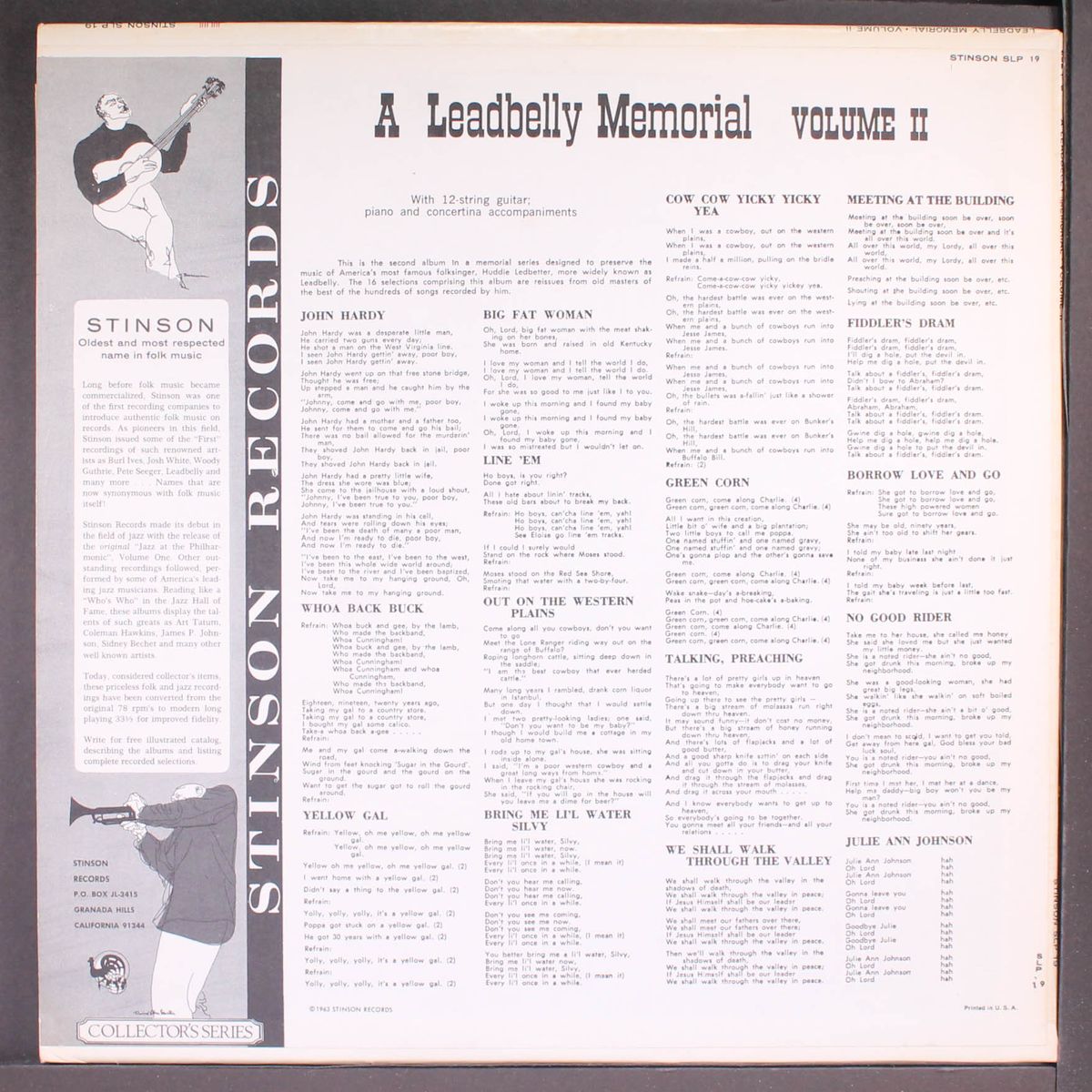 memorial, vol. 2 by LEADBELLY