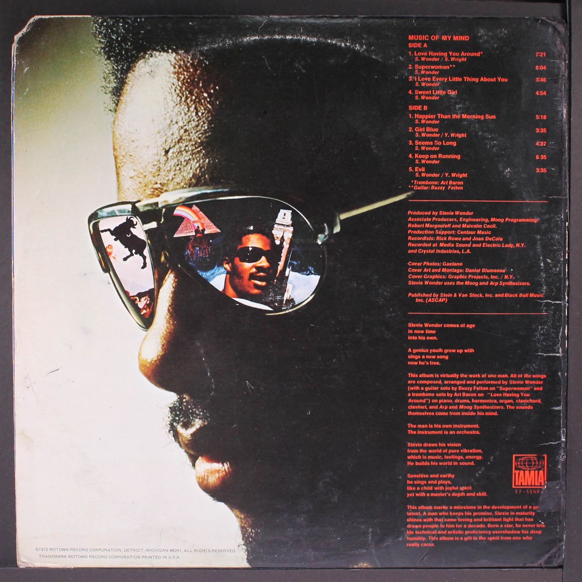 music of my mind by STEVIE WONDER
