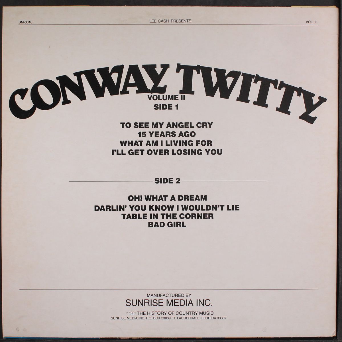 the history of country music vol. 2 by CONWAY TWITTY
