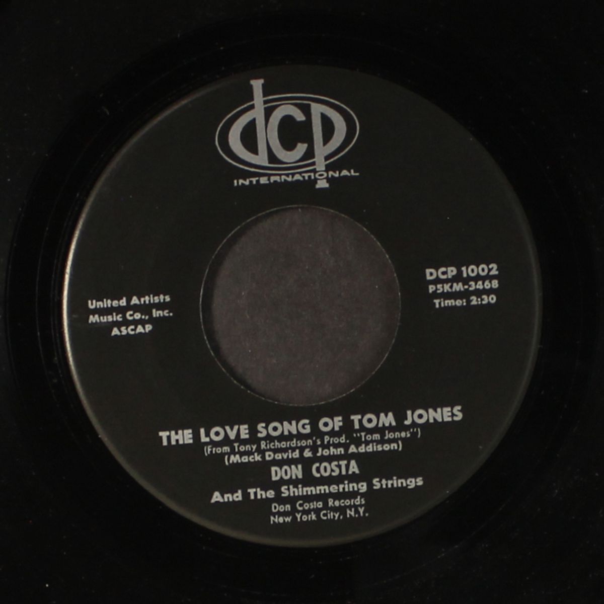 the love song of tom jones / off broadway by DON COSTA