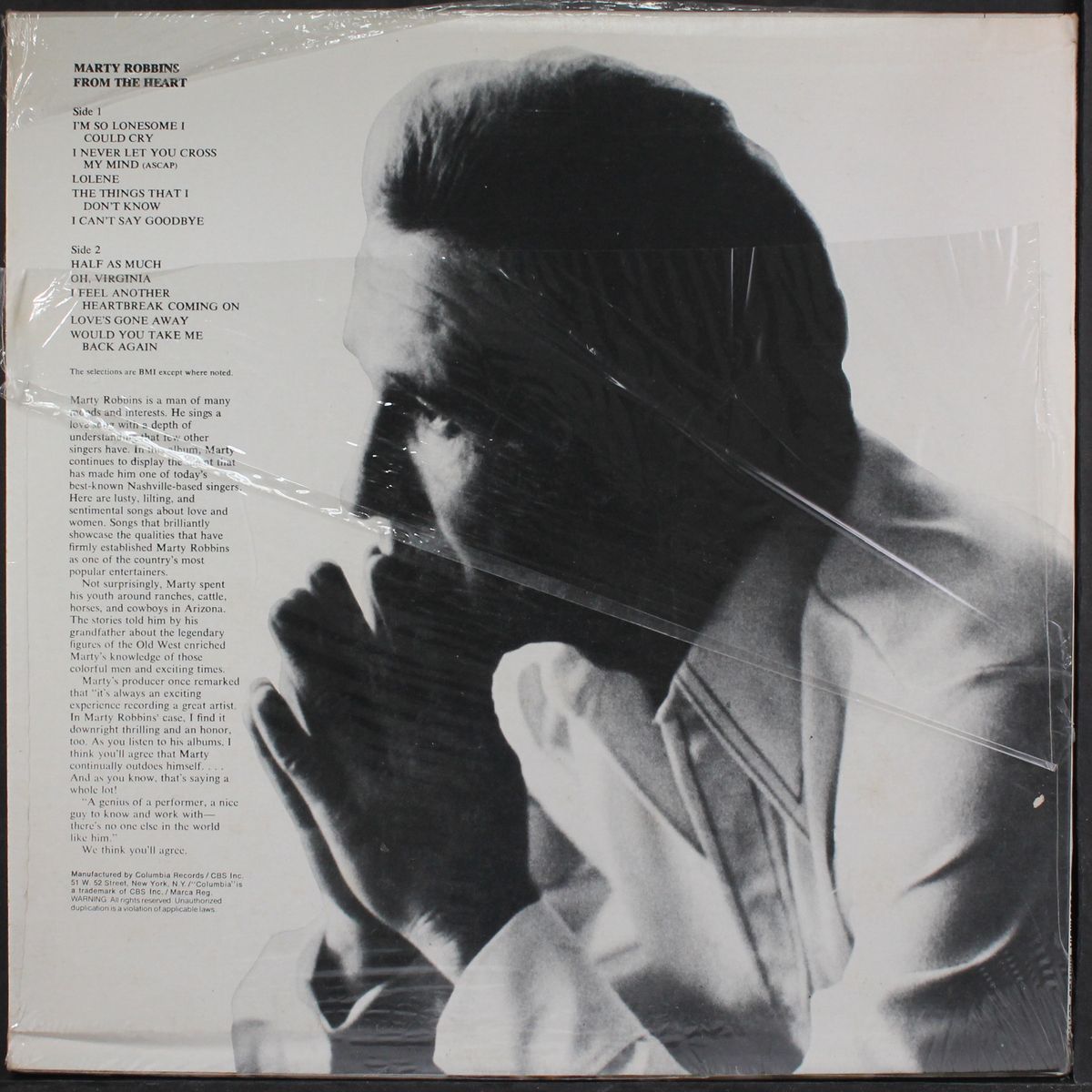 from the heart by MARTY ROBBINS