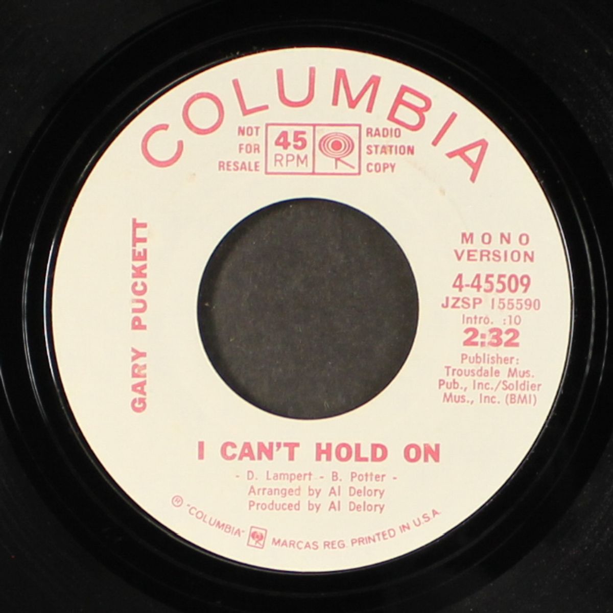 i can't hold on / mono by GARY PUCKETT