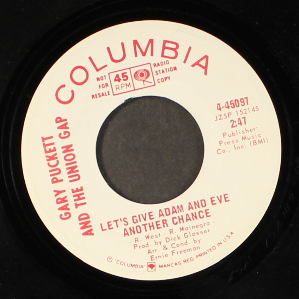 let's give adam and eve another chance / mono by GARY PUCKETT & UNION GAP
