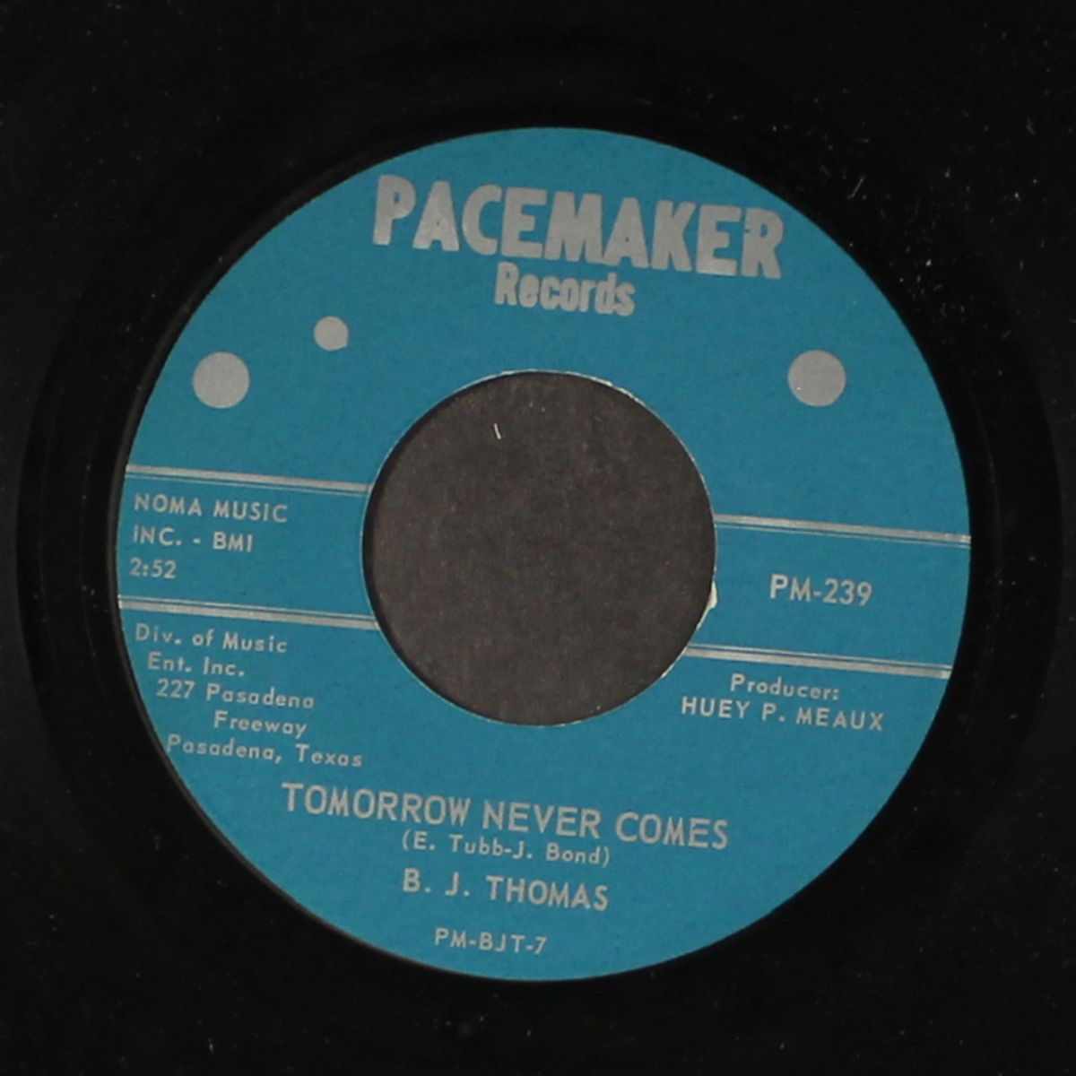 tomorrow never comes / your tears leave me cold by B.J. THOMAS