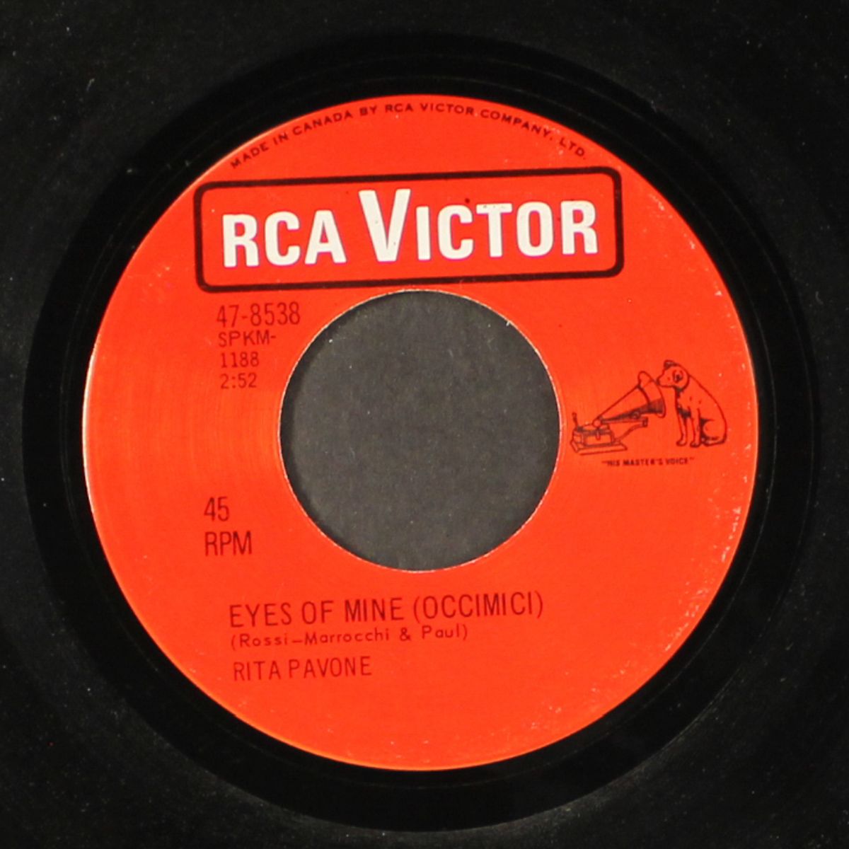 eyes of mine / i don't wanna be hurt by RITA PAVONE
