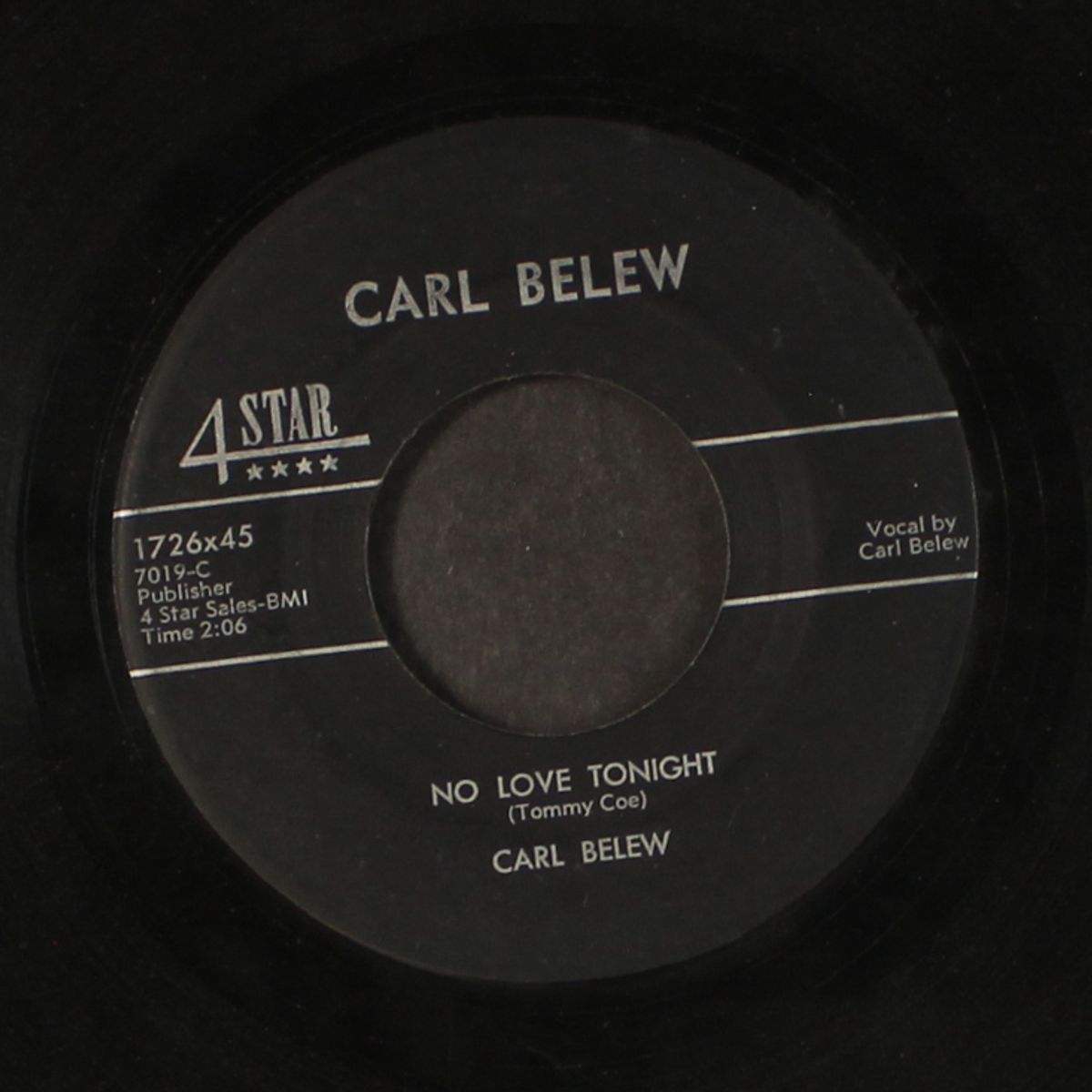 no love tonight / my baby's not there by CARL BELEW