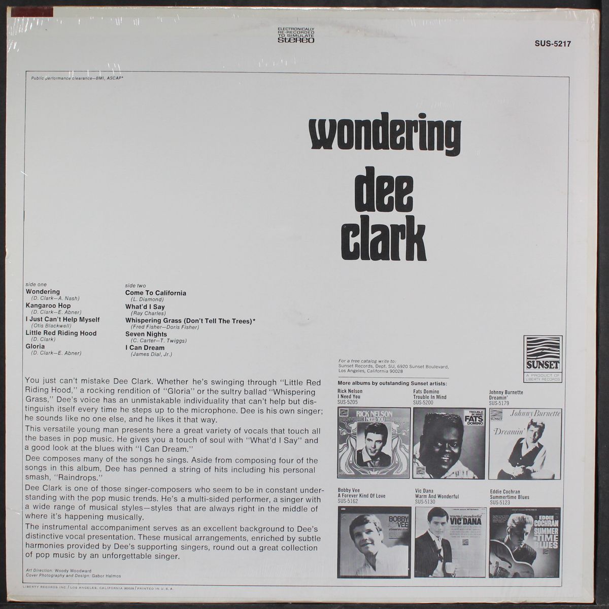 wondering by DEE CLARK