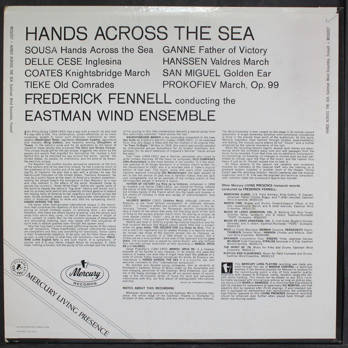 hands across the sea by FREDERICK FENNELL