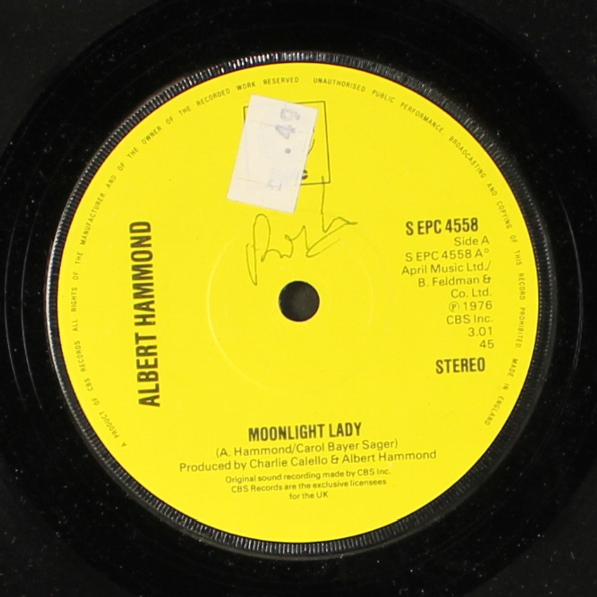 moonlight lady / when i need you by ALBERT HAMMOND