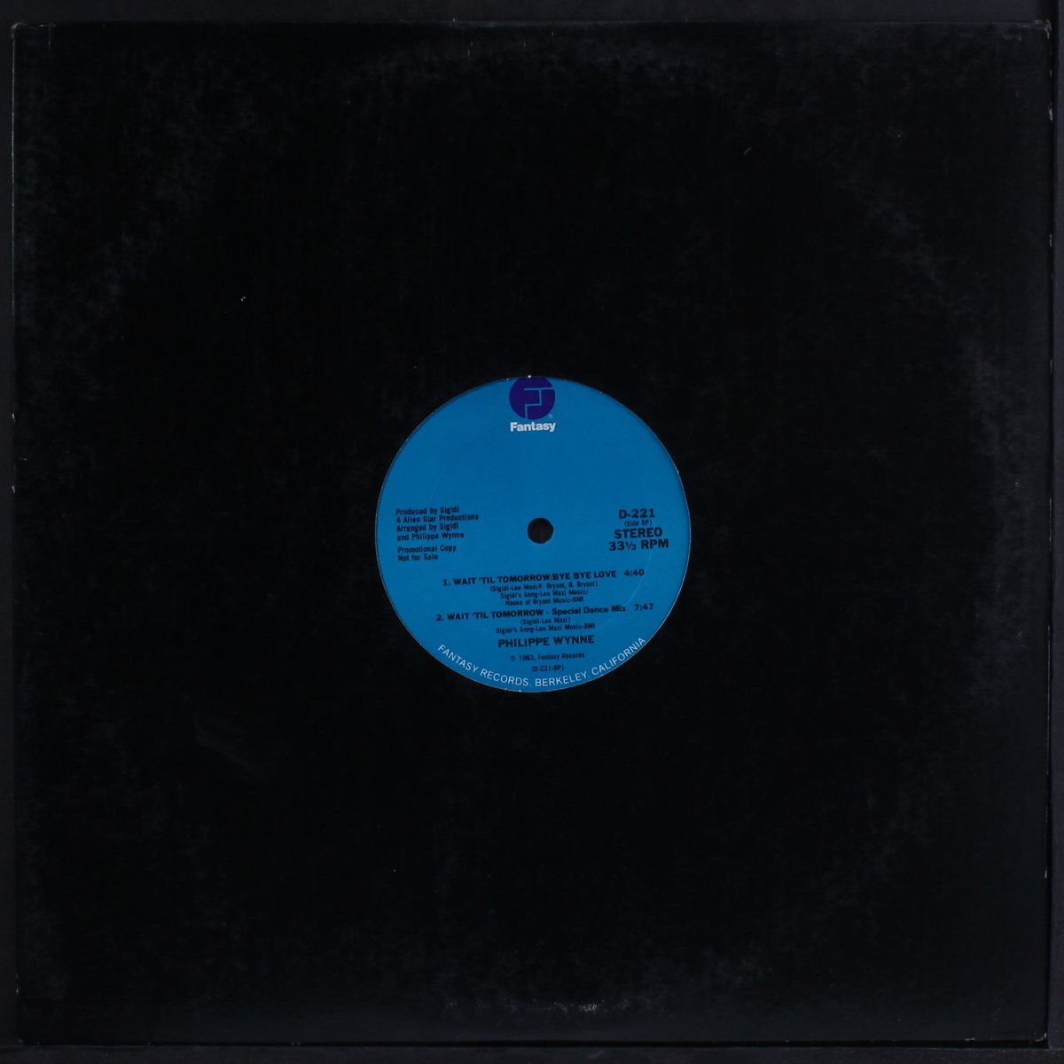 wait til tomorrow/bye bye love by PHILIPPE WYNNE