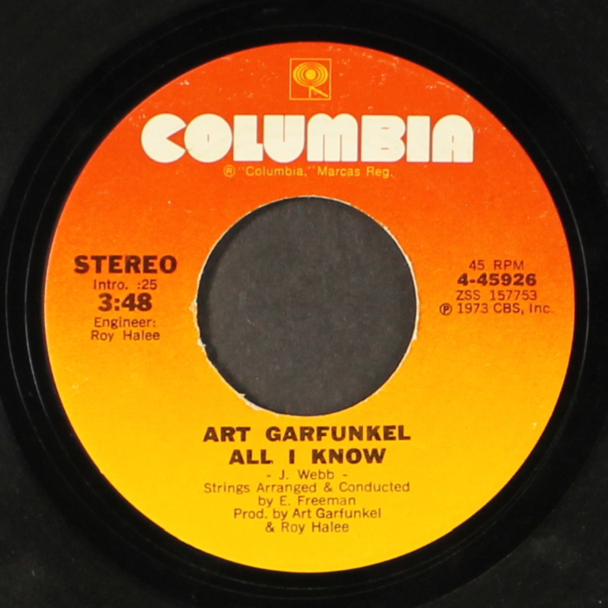 all i know / mary was an only child by ART GARFUNKEL