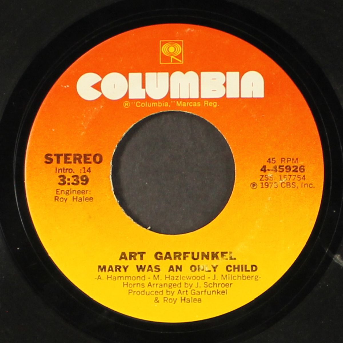 all i know / mary was an only child by ART GARFUNKEL