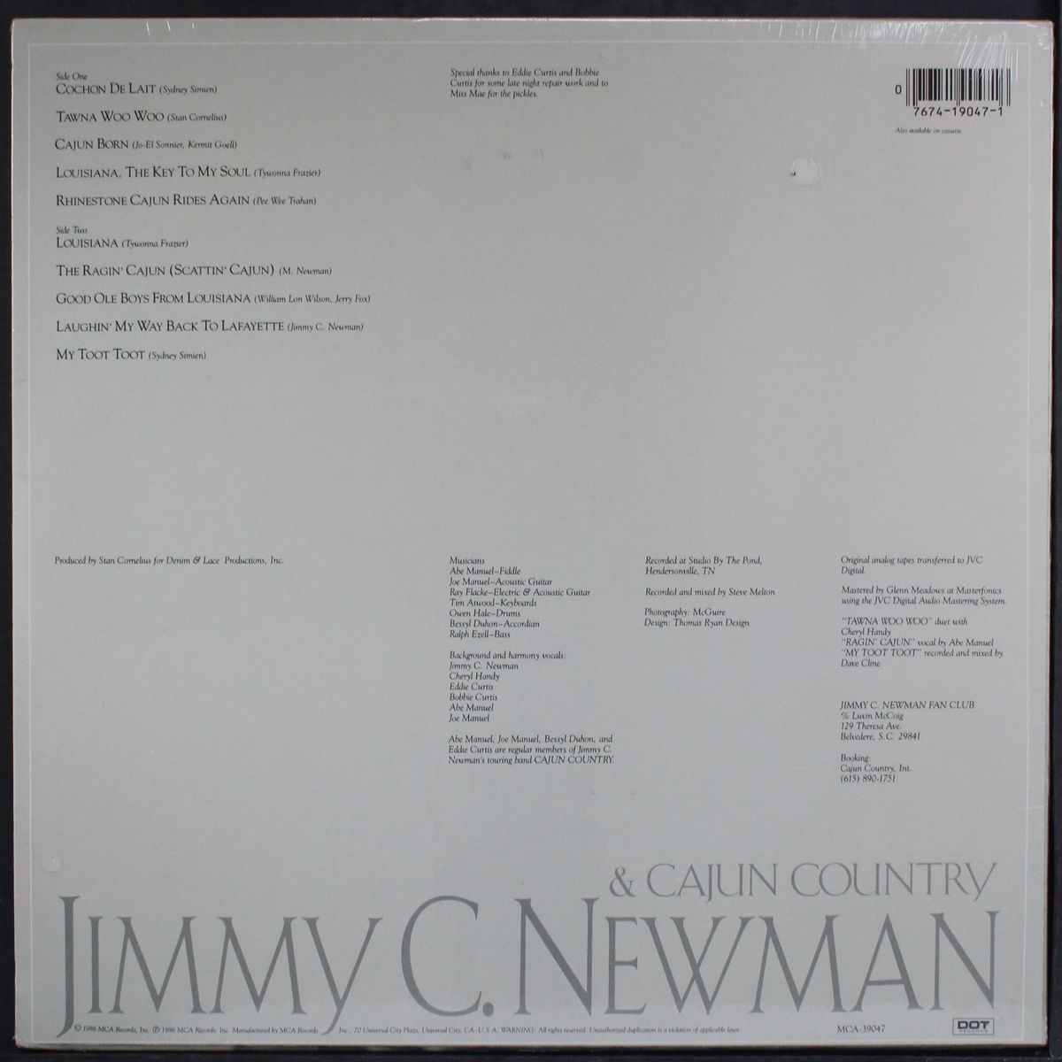 and cajun country by JIMMY NEWMAN