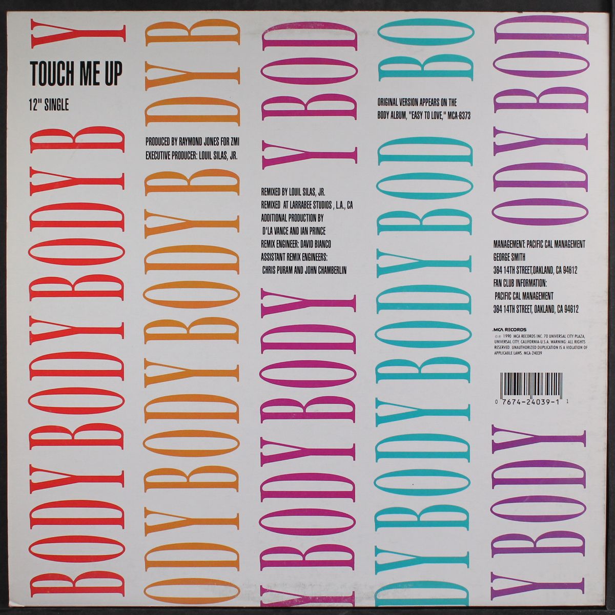 touch me up by BODY