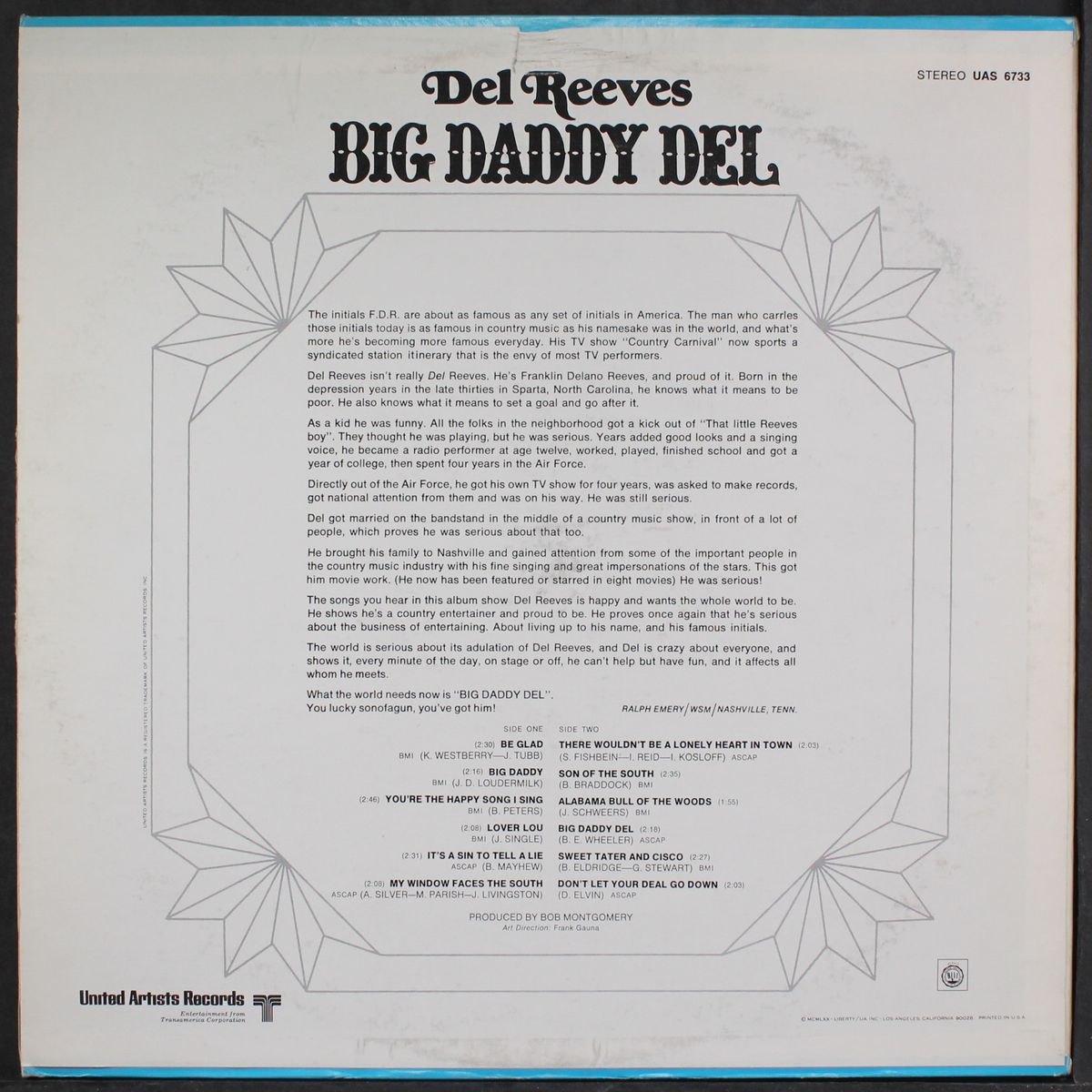 big daddy del by DEL REEVES