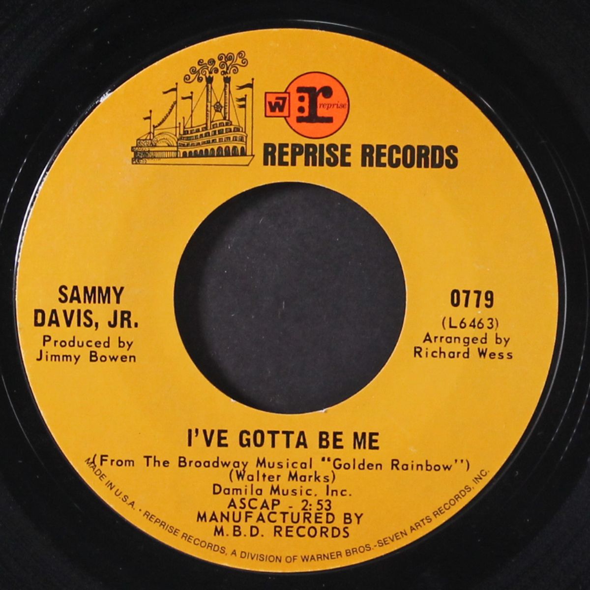 i've gotta be me / bein' natural bein' me by SAMMY DAVIS, JR.