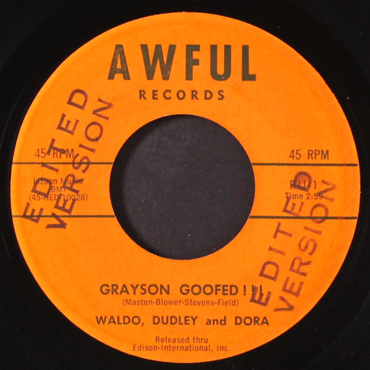 grayson goofed! / the other side by WALDO, DUDLEY & DORA