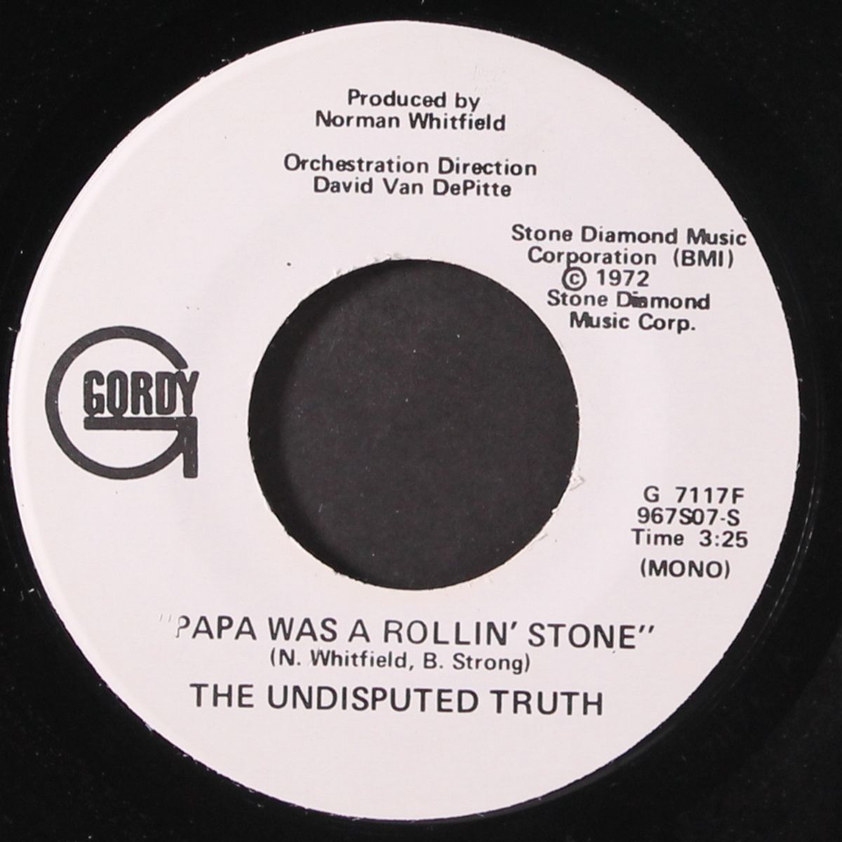 papa was a rollin' stone / mono by UNDISPUTED TRUTH