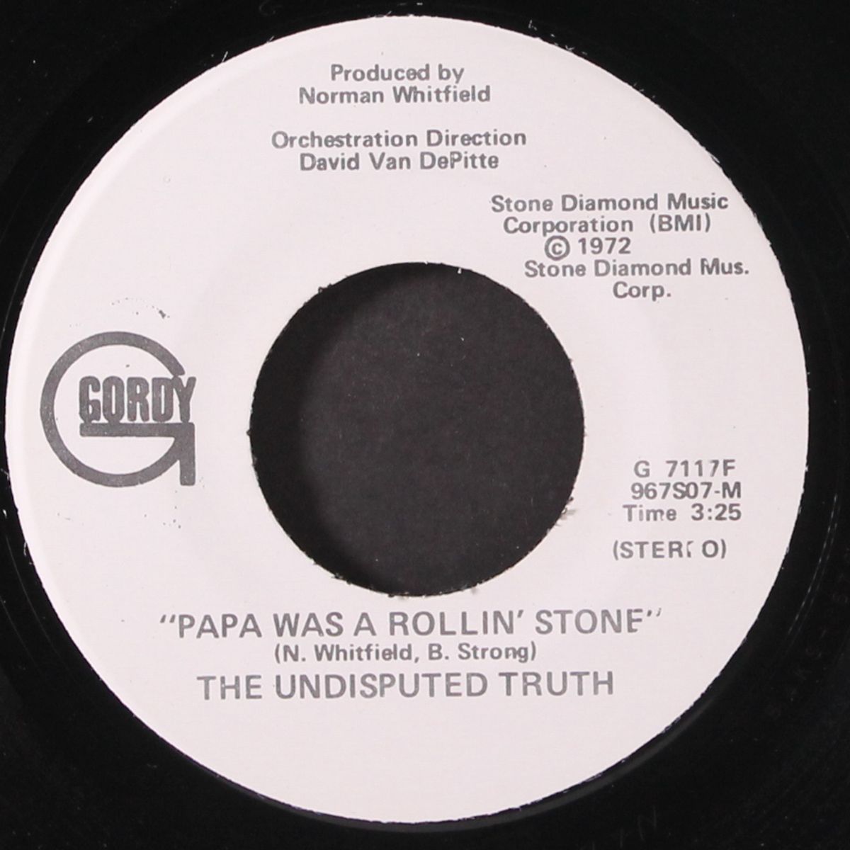 papa was a rollin' stone / mono by UNDISPUTED TRUTH