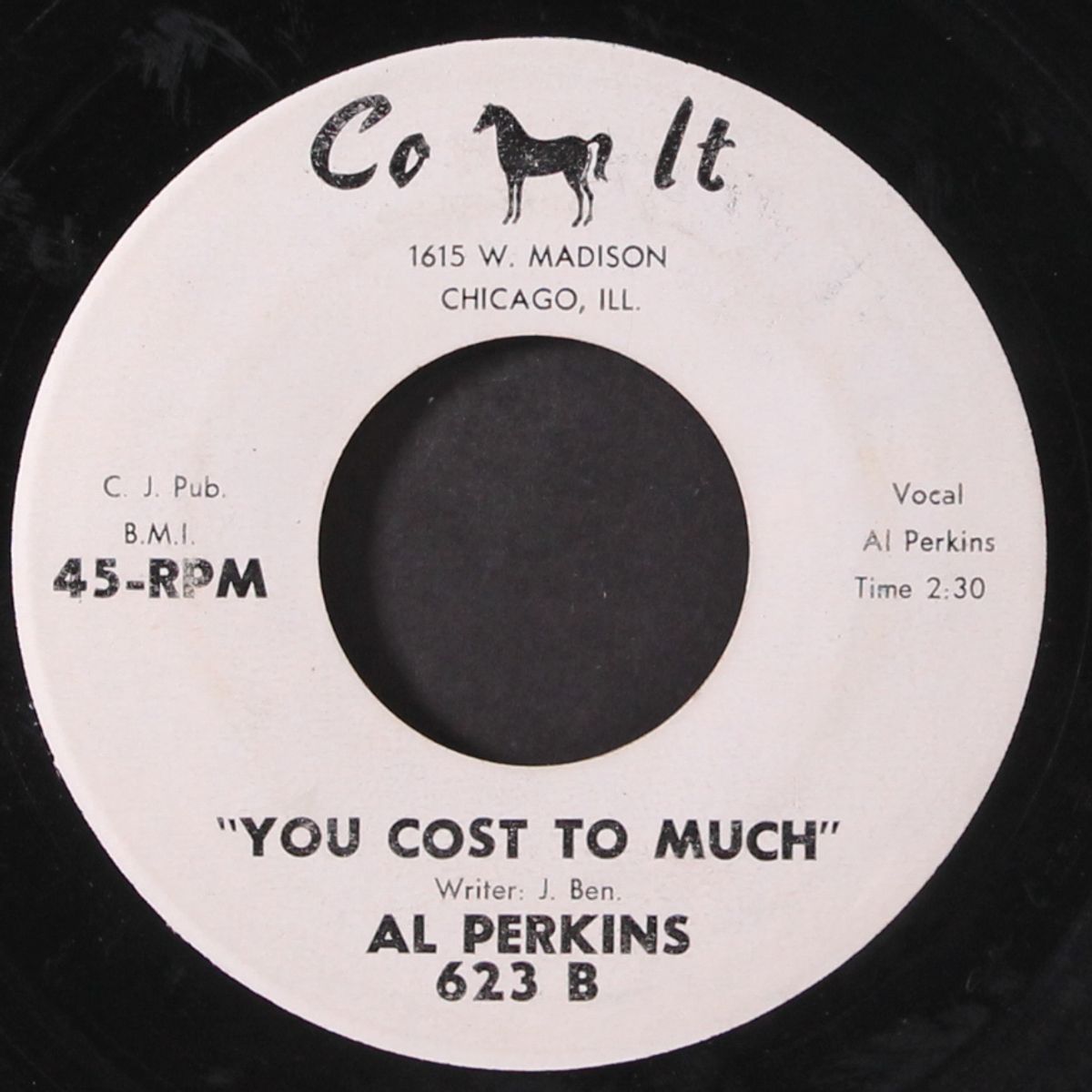 you cost to much by AL PERKINS