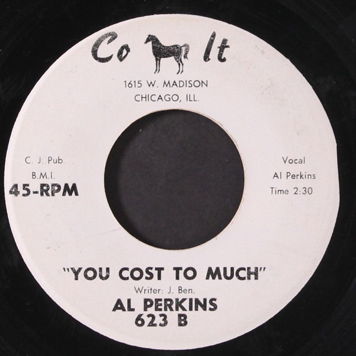 you cost to much by AL PERKINS