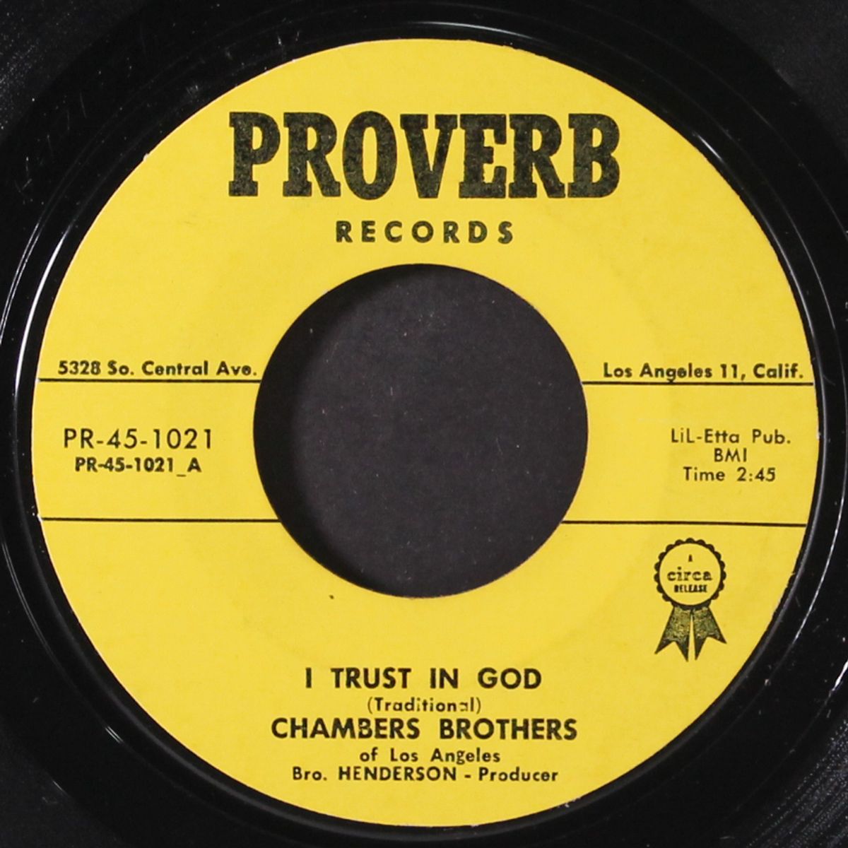 i trust in god / just a little more faith by CHAMBERS BROTHERS