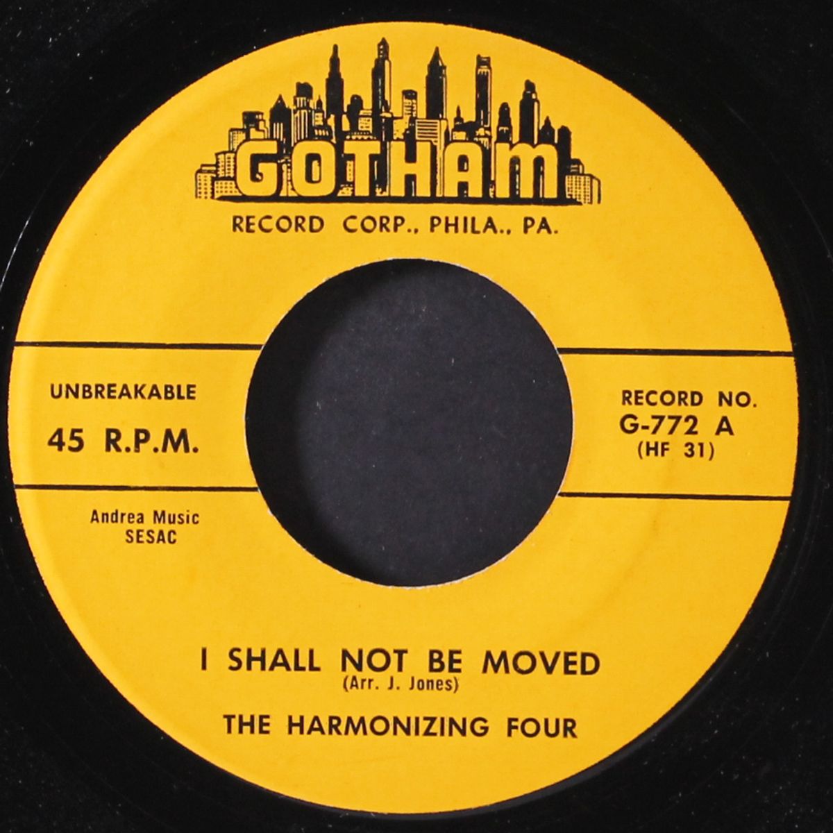 i shall not be moved / i'll go, lord, send me by HARMONIZING FOUR